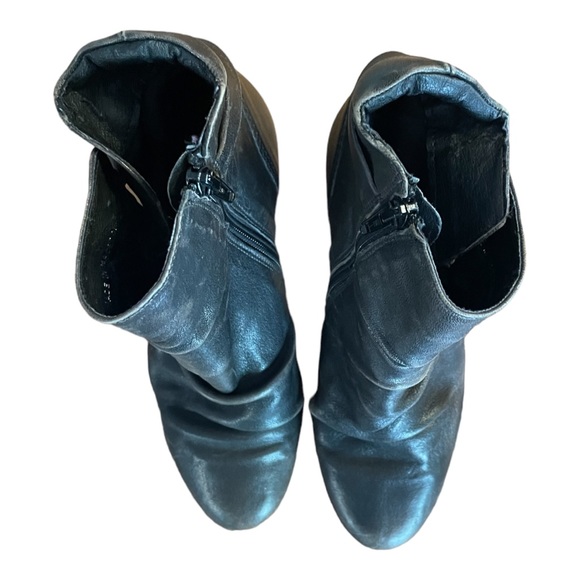 Women’s black leather booties ankle boots size : EU 38 US 7 - Picture 8 of 12